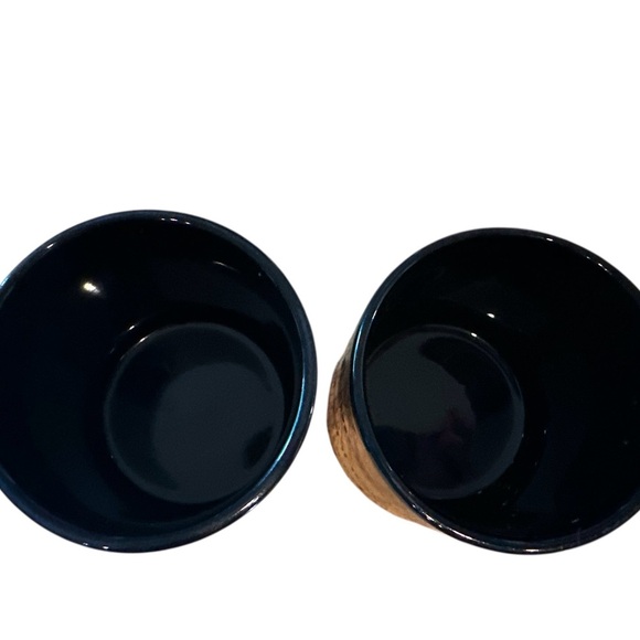 Set 2 Vintage JC Penney Logos Department Store Advertising Coffee Mug Black Gold - Picture 4 of 6